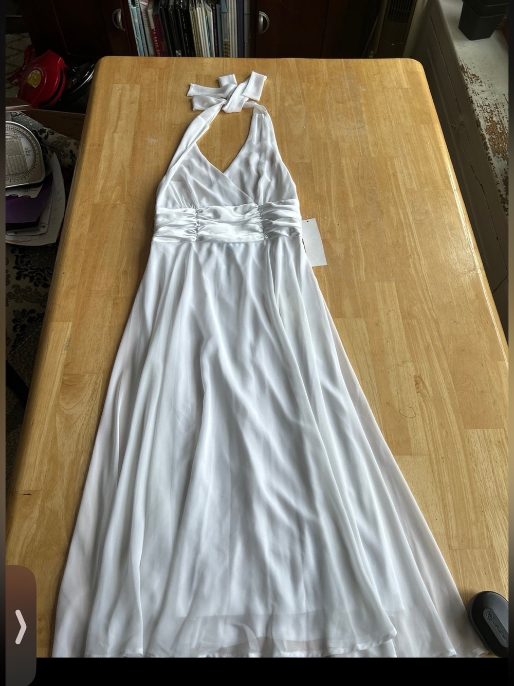 White womans halter dress 10 connected wedding dress